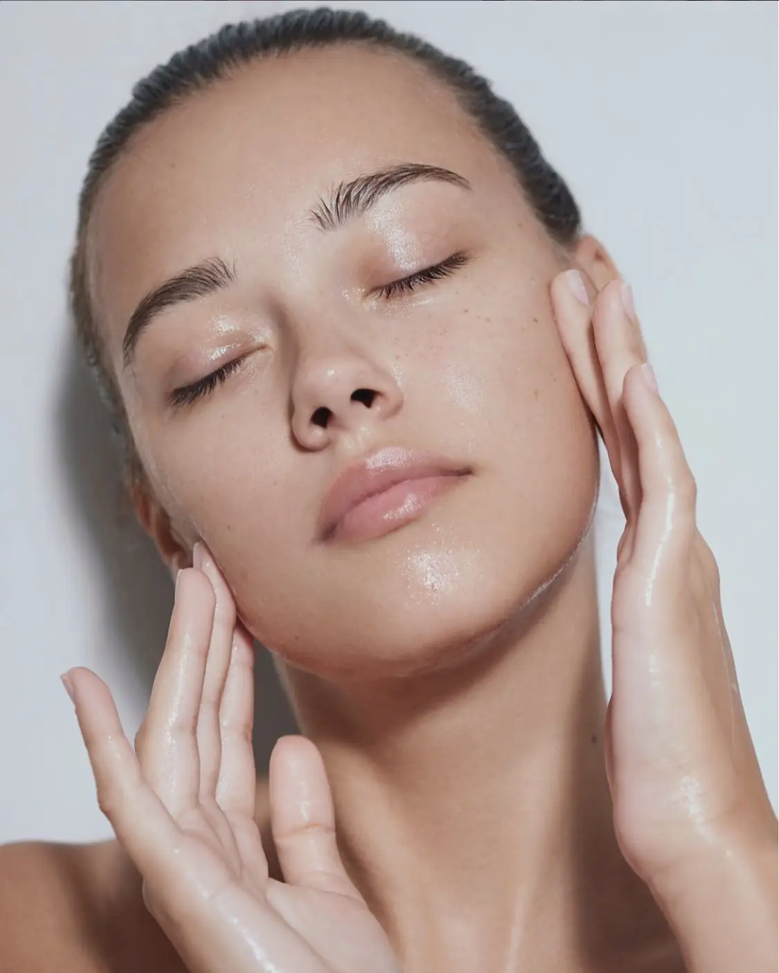 Natural skin texture in soft light