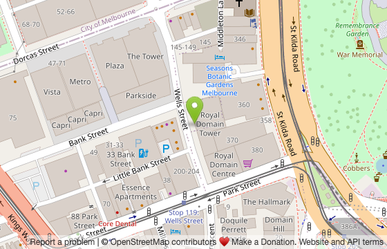Map showing neoSKiN on Wells Street